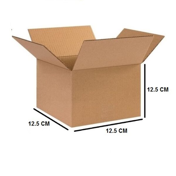 Tek Oluklu Koli, Kupa Bardak Kolisi, Cam Eşya Kolisi 12,5x12,5x12,5 Cm Esmer C Dalga