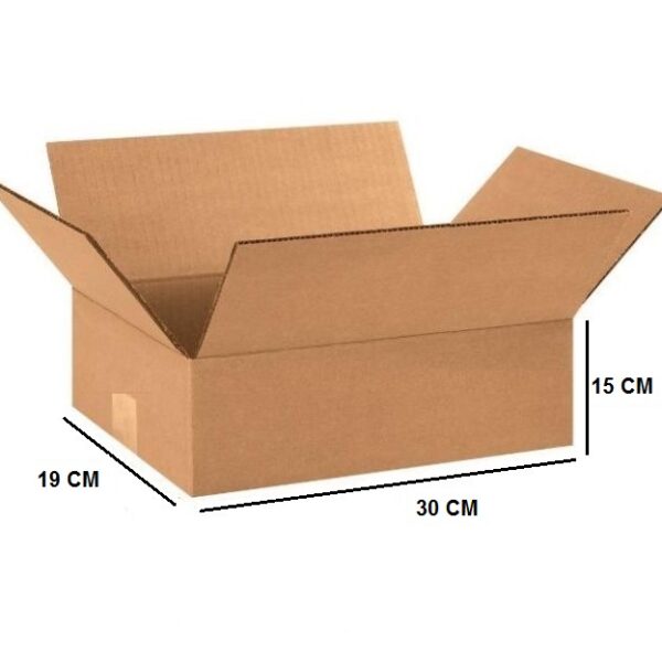 Tek Oluklu Koli 30x19x15 Cm Esmer C Dalga