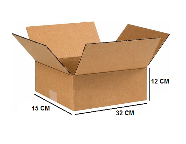 Tek Oluklu Koli, Genel Amaçlı Koli 32x15x12 Cm Esmer C Dalga