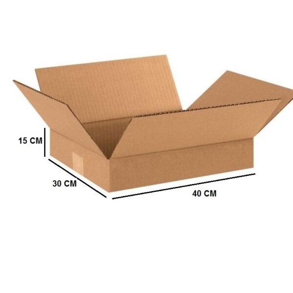 Tek Oluklu Koli 40x30x15 Cm Esmer C Dalga